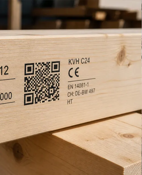 Wood labelling and marking